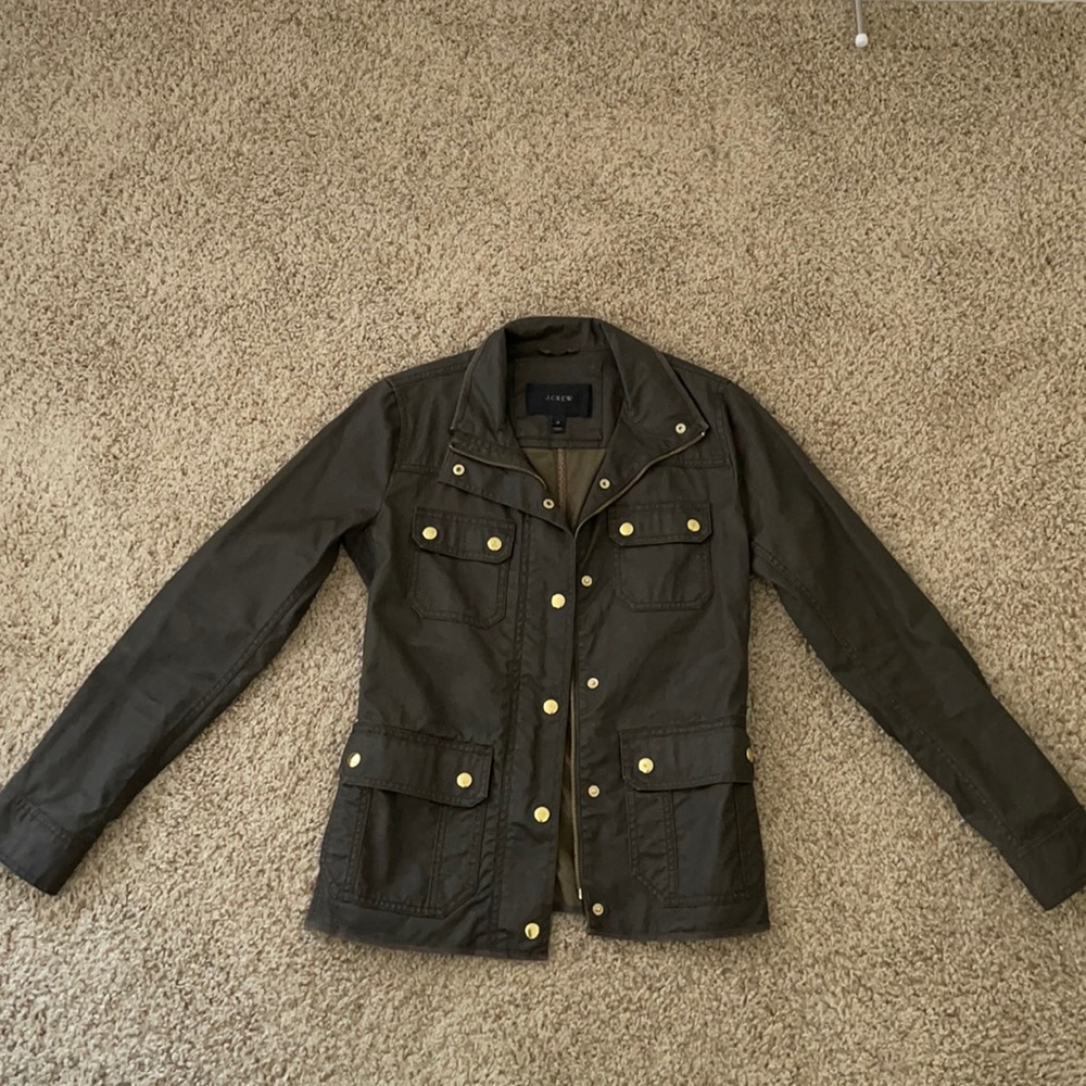 J Crew Downtown Field Jacket - XS - moss green